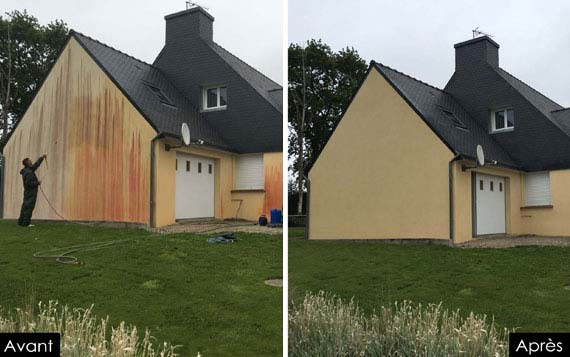 Yohan Habitat - Nettoyage de façade, avant et après